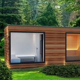 Sauna Sector 6-Person Luxury Red Cedar Outdoor Garden Sauna S01150X78
