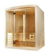 Sauna Sector 4-Person Traditional Indoor Pine Wood Steam Sauna Room S01150X29