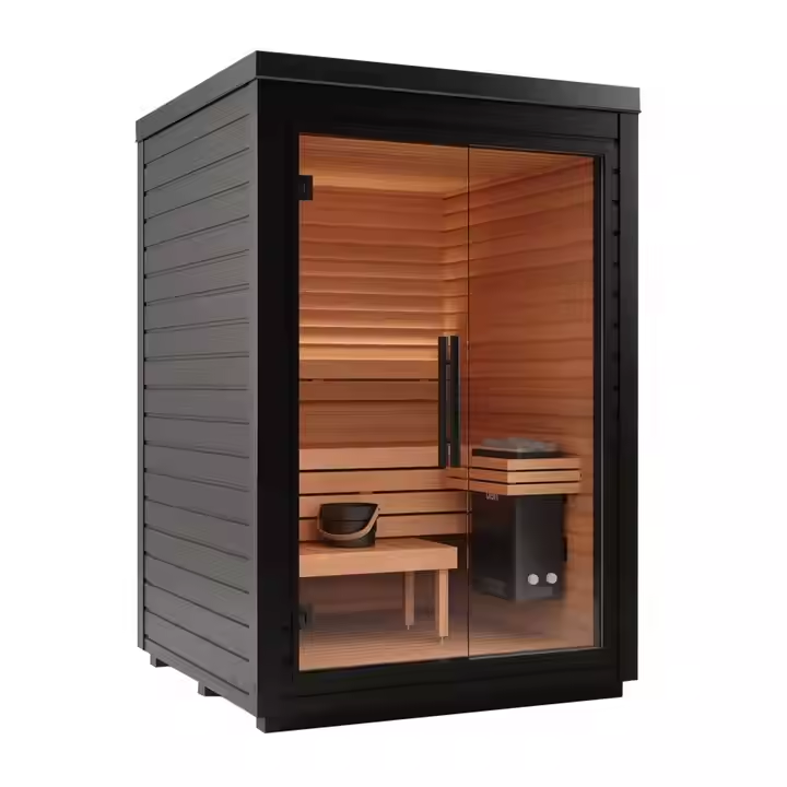 Sauna Sector 1-Person Outdoor Dry Steam Sauna with Stove S01150X27