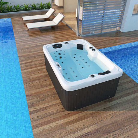 Sauna Sector 2-Person Outdoor Acrylic Spa Hot Tub with Balboa Massage S01150X121
