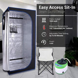 Sauna Sector 1-Person Portable Acrylic Electric Steam Sauna 220V S01150X49