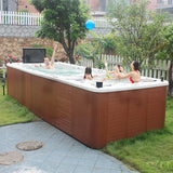 Sauna Sector Infinity Luxury Acrylic Hot Tub and Swim Spa Pool Combo S01150X83