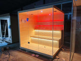 Sauna Sector Full Spectrum Infrared Outdoor Steam Sauna Room S01150X93