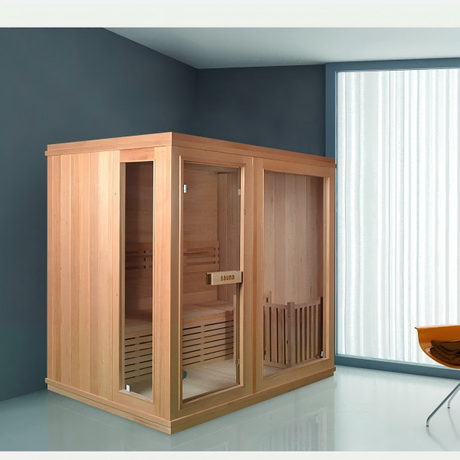 Sauna Sector 2-Person Solid Wood Hemlock Indoor Sauna Room S01150X15