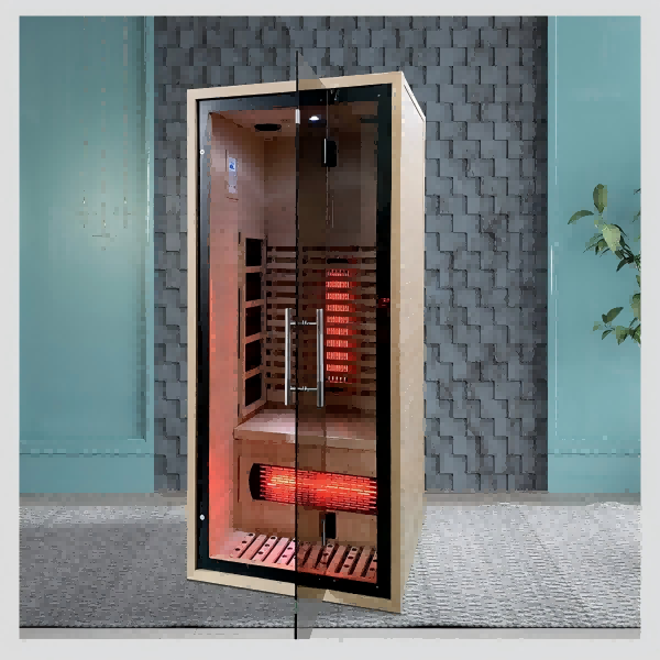Sauna Sector 2-Person Indoor Solid Wood Home Infrared Sauna Room S01150X16
