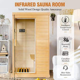 Sauna Sector 3-Person Far Infrared Home Spa Hemlock Wood Sauna S01150X32