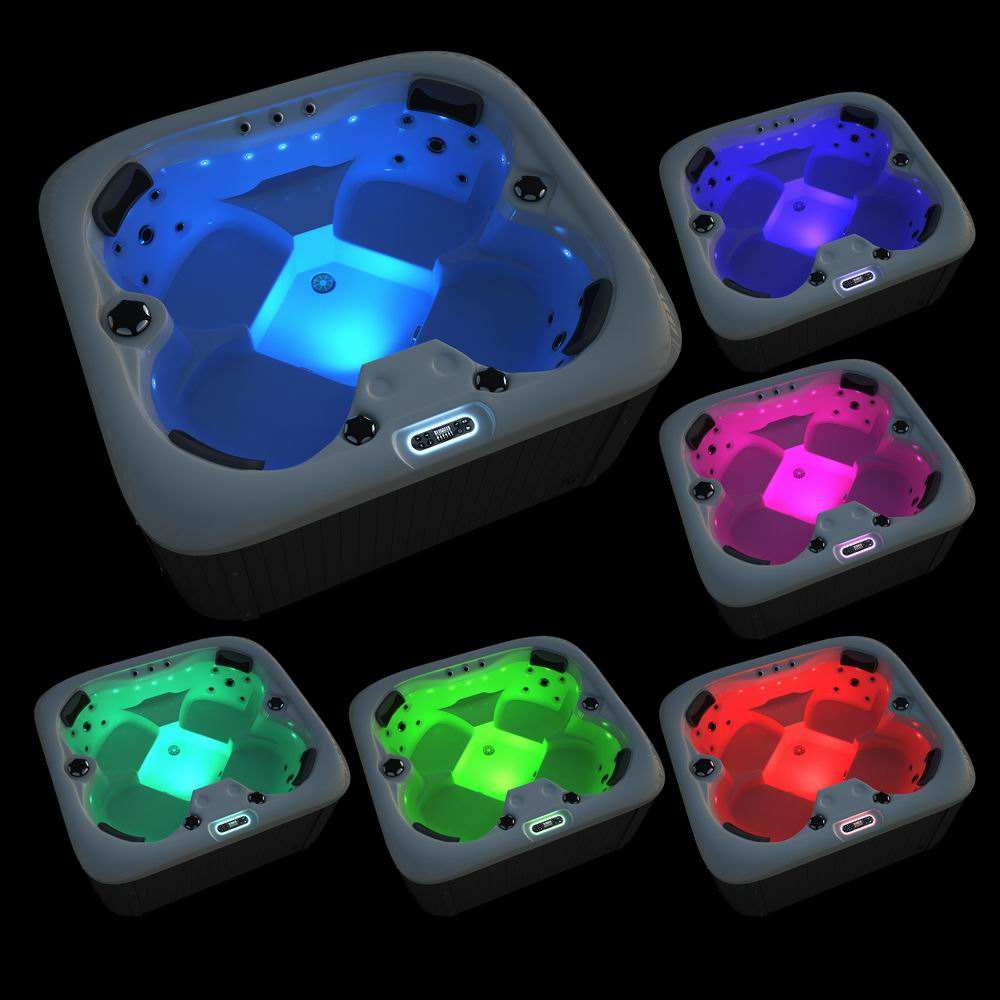 Sauna Sector 4-Person Acrylic Outdoor Spa Hot Tub with Balboa System S01150X120