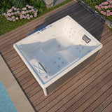 Sauna Sector 3-Person Outdoor Acrylic Massage Spa Hot Tub S01150X116