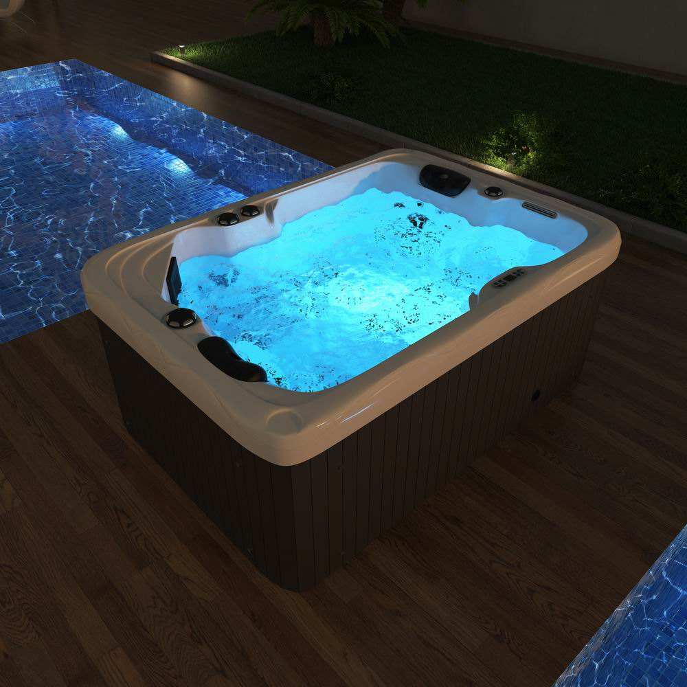 Sauna Sector 2-Person Outdoor Acrylic Spa Hot Tub with Balboa Massage S01150X121