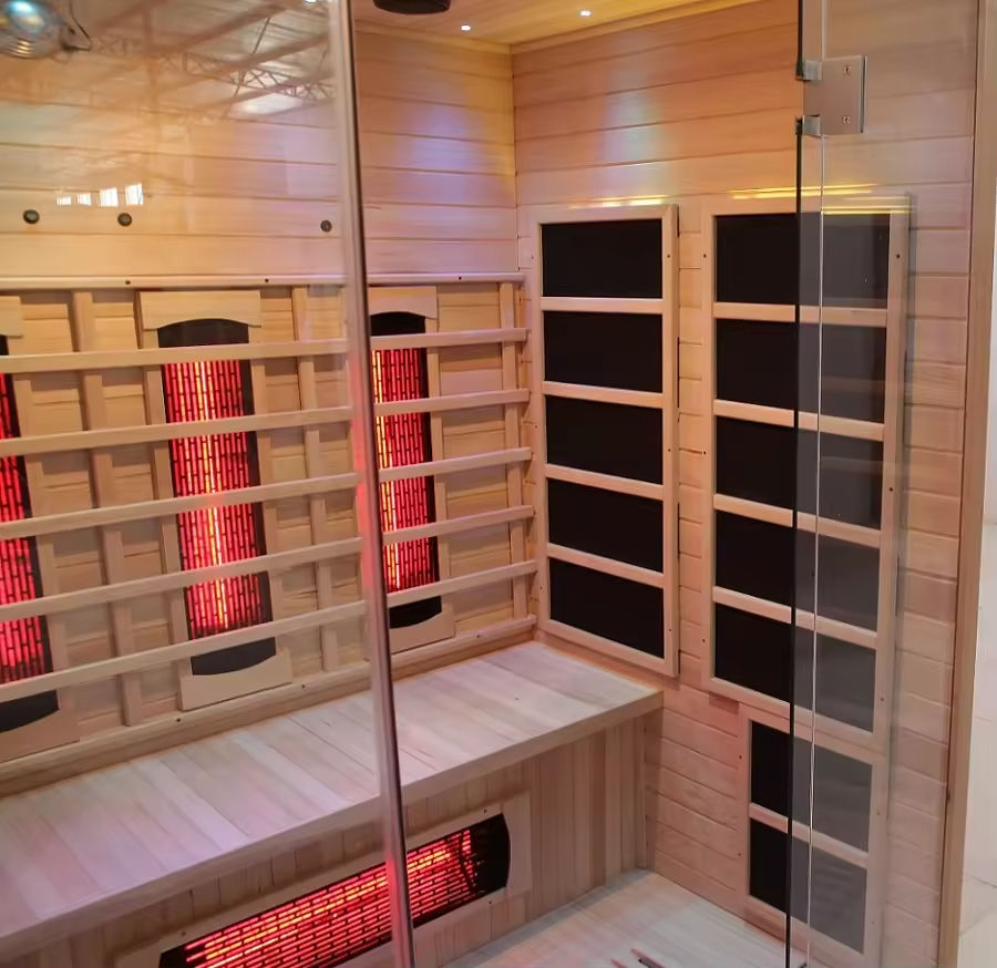 Sauna Sector 2-Person Home Spa Red Light Far Infrared Sauna with Speakers S01150X24
