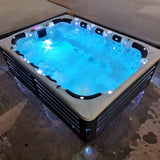 Sauna Sector 12-Person Luxury Outdoor Swim Spa Whirlpool Hot Tub S01150X106