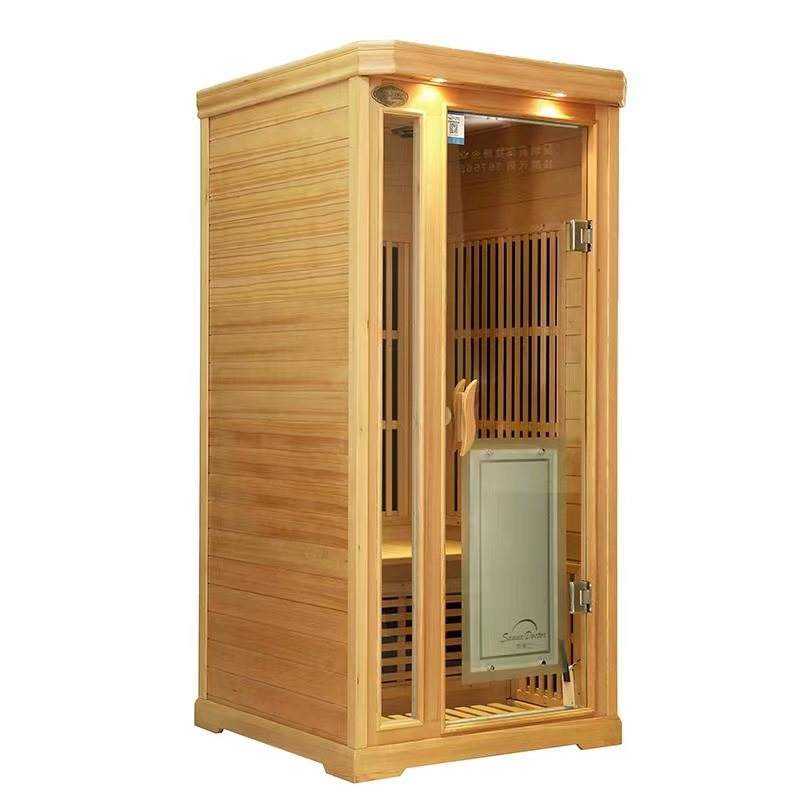 Sauna Sector 1-Person Infrared Solid Wood Sauna Room S01150X11