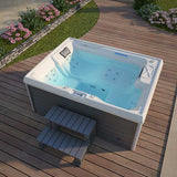Sauna Sector 3-Person Outdoor Acrylic Massage Spa Hot Tub S01150X116