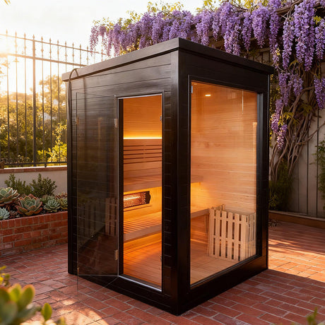 Sauna Sector 1–8 Person Custom Wooden Outdoor Infrared Heating Sauna Room S01150X100