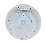 Sauna Sector 6-Person Round Hot Tub Indoor and Outdoor Massage Heating Spa S01150X65