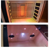 Sauna Sector 2-Person Indoor Solid Wood Home Infrared Sauna Room S01150X16