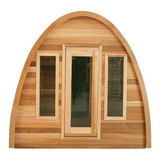 Sauna Sector 4-Person Outdoor Triangle Wooden Electric Sauna Tent with Wet Steam S01150X74
