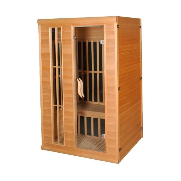 Sauna Sector 2-Person Traditional Hemlock Indoor Solid Wood Sauna Room S01150X8