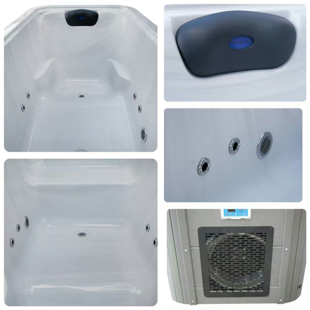 Sauna Sector Outdoor Acrylic Ice Bath Cold Plunge Tub with WiFi and Chiller S01150X89