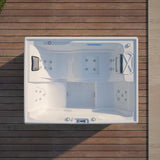 Sauna Sector 3-Person Outdoor Acrylic Massage Spa Hot Tub S01150X116
