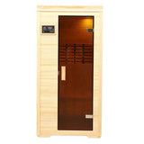 Sauna Sector 1-Person Korean Style Infrared Dry Sauna with Tea Glass S01150X58
