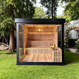 Sauna Sector 1–8 Person Custom Wooden Outdoor Infrared Heating Sauna Room S01150X100