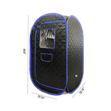 Sauna Sector 1-Person Portable Finnish Electric Steam Sauna Foldable S01150X48