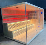 Sauna Sector Full Spectrum Infrared Outdoor Steam Sauna Room S01150X93