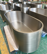 Sauna Sector Stainless Steel Cold Plunge Ice Bath Tub with Thermostat S01150X88