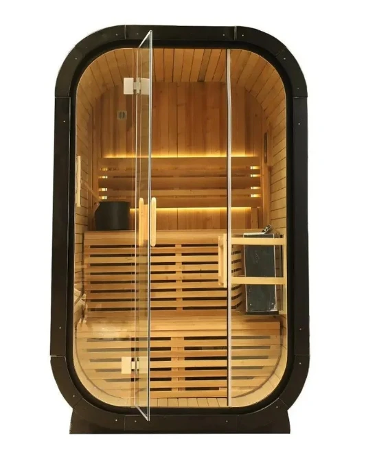Sauna Sector 2-Person Wet Sauna Glass Door S01150X72