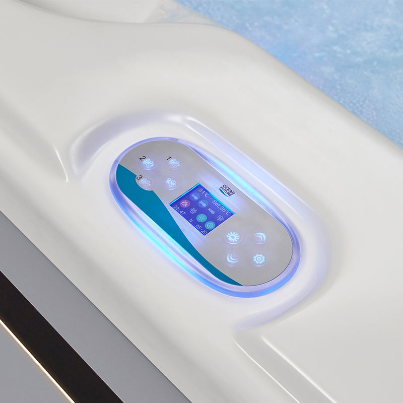 Sauna Sector 6-Person Luxury Acrylic Outdoor Whirlpool Spa Hot Tub S01150X122