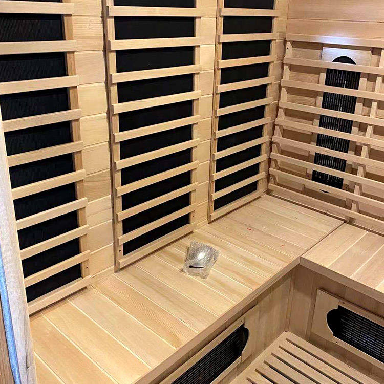 Sauna Sector Glass Hemlock Indoor Steam Sauna with Ozone Cabinet S01150X101