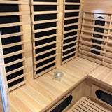 Sauna Sector Glass Hemlock Indoor Steam Sauna with Ozone Cabinet S01150X101