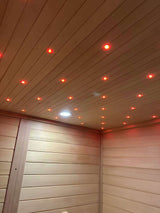 Sauna Sector 4-Person Outdoor Wooden Electric Sauna with Steam and Dry Function S01150X73