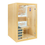 Sauna Sector 2-Person Hemlock Wood Steam Finnish Sauna S01150X56