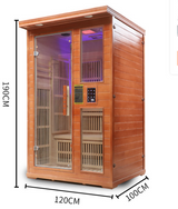 Sauna Sector 2-Person Solid Wood Indoor Far Infrared Therapy Sauna S01150X4