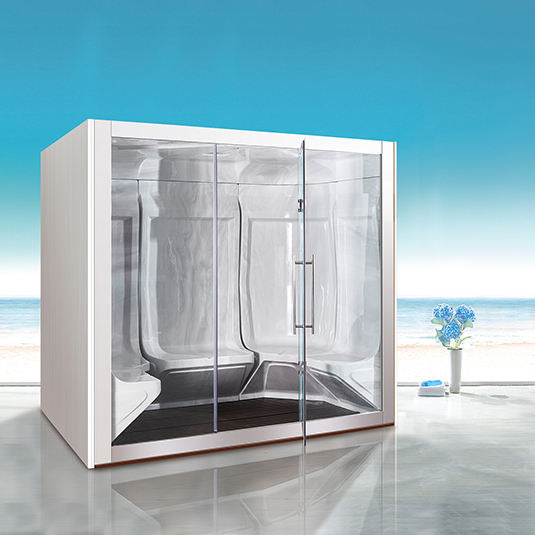 Sauna Sector 6-Person Luxury Acrylic Steam Room with Tempered Glass S01150X102