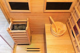 Sauna Sector 2-Person Modern Infrared and Steam Sauna Room S01150X2