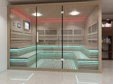 Sauna Sector Luxury Large Wooden Indoor Dry Infrared Sauna Room S01150X80