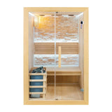 Sauna Sector 2-Person Hemlock Wood Steam Finnish Sauna S01150X56