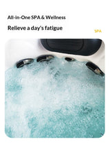 Sauna Sector Large Outdoor Swim Spa Pool with Massage & Constant Temp S01150X84