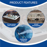 Sauna Sector 10-Person Modern Outdoor Whirlpool Hot Tub & Swim Spa S01150X107