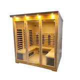 Sauna Sector Glass Hemlock Indoor Steam Sauna with Ozone Cabinet S01150X101