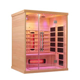 Sauna Sector 2-Person Home Spa Red Light Far Infrared Sauna with Speakers S01150X24