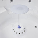 Sauna Sector 6-Person Round Hot Tub Indoor and Outdoor Massage Heating Spa S01150X65