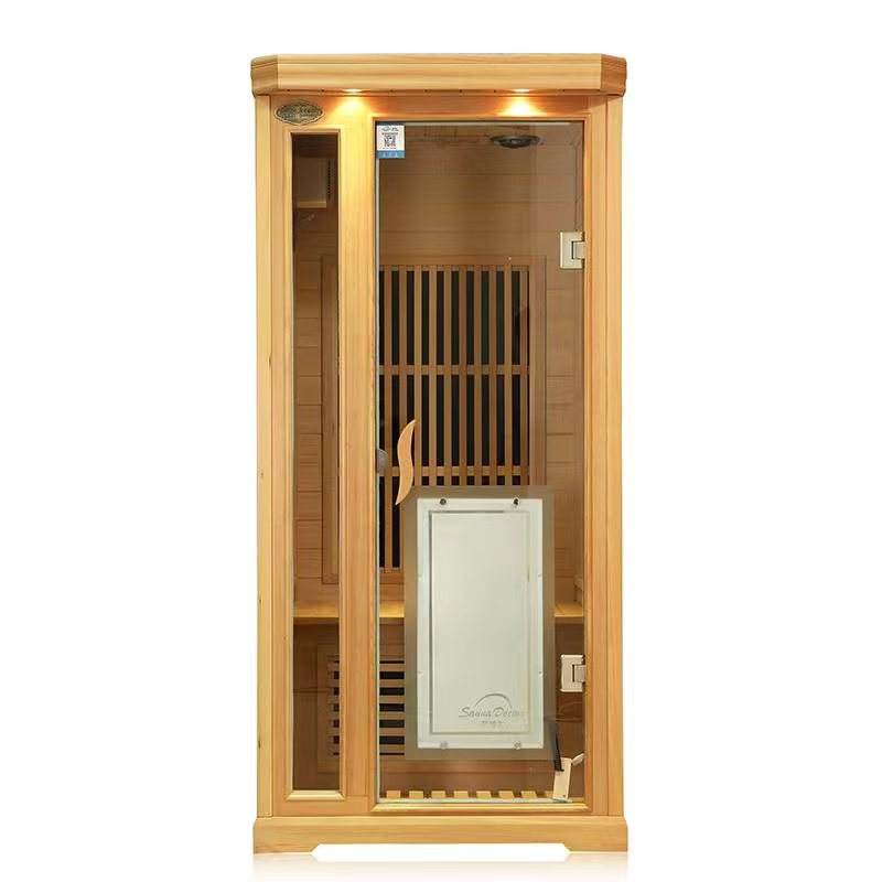 Sauna Sector 1-Person Infrared Solid Wood Sauna Room S01150X11