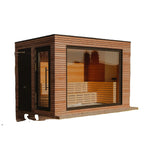 Sauna Sector 6-Person Luxury Red Cedar Outdoor Garden Sauna S01150X78