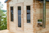 Sauna Sector Lakeside Log Sauna Cabin with Canadian Timber and Chimney S01150X97