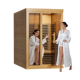 Sauna Sector 2-Person Modern Far Infrared Hemlock Low EMF Sauna S01150X30