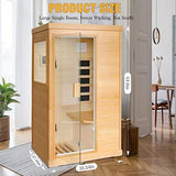 Sauna Sector 3-Person Far Infrared Home Spa Hemlock Wood Sauna S01150X32